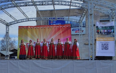 В Шенкурске прошел большой Пасхальный праздник «Доброе Воскресение»